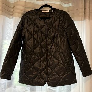 Calvin Klein Women's Collarless Quilted Coat